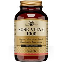 Solgar Rose Vita C 1000 Integratore Alimentare Antiossidante, 100 Tavolette