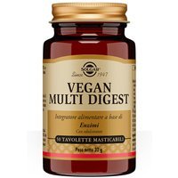 Solgar Vegan Multi Digest Integratore di Enzimi, 50 tavolette masticabili