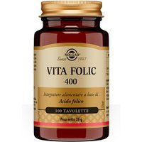 Solgar Vita Folic 400 Integratore Alimentare, 100 Tavolette