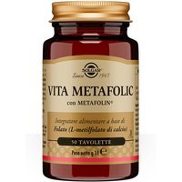 Solgar Vita Metafolic 50 tavolette - Integratore per la stanchezza e le difese immunitarie, 11,8 g