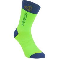Solidea Socks For You - Bamboo FLY Happy Blu 18/24 mmHg Calzino Verde Fluo 4XL