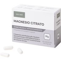 Solimè Magnesio Citrato Bibasico Integratore Stanchezza e Affaticamento, 60 Capsule