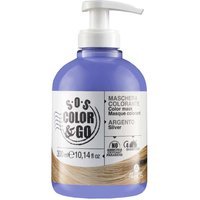 SOS Color & Go Maschera Colorante Argento Effetto Colorazione Riflessante, 300ml