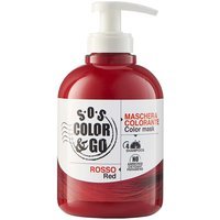 SOS Color & Go Maschera Colorante Rosso Effetto Colorazione Riflessante, 300ml