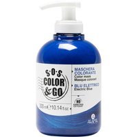 SOS Color & Go Maschera Colorata Condizionante Blu Elettrico, 300ml