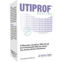 Stardea Utiprof - Integratore alimentare per le vie urinarie, Utiprof 10 bustine cranberry