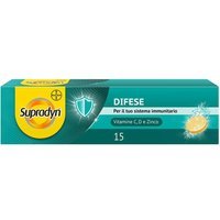 Supradyn Difese Integratore Difese Immunitarie Vitamina C D e Zinco, 15 Cpr Eff