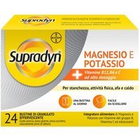 Supradyn Magnesio e Potassio Integratore di Vitamine B C e Minerali, 24 Bustine