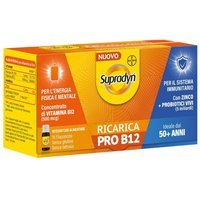 Supradyn Ricarica - PRO B12 Integratore Stanchezza e Affaticamento 50+ anni, 10 flaconcini