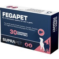 Suprapet Fegapet Cani e Gatti Integratore Benessere Fegato, 30 Compresse