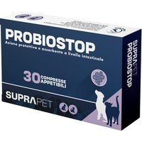 Suprapet Probiostop Probiotici Cane e Gatto Integratore di Prebiotici Diarrea, 30 Compresse