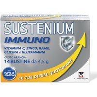Sustenium Immuno Integratore Immunostimolante a base di Vitamine B C Zinco e Aminoacidi, 14 Bustine