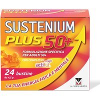 Sustenium Plus 50+ Integratore Energizzante per Adulti 50+ con Actiful Vitamine e Minerali, 24 Bustine