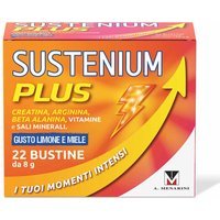 Sustenium Plus Gusto Limone e Miele Integratore energizzante con Vitamine Minerali e Aminoacidi, 22 Bustine