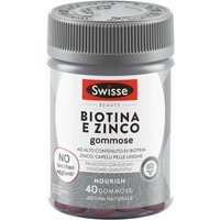Swisse Beauty - Biotina e Zinco Integratore Capelli Pelle e Unghie, 40 gommose