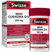 Swisse Cuore e Colesterolo - Maxi Coenzima Q10 200mg Integratore, 30 Capsule