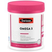 Swisse Cuore e Omega 3 - Omega 3 Integratore Funzione Cerebrale e Cardiaca, 200 Capsule Molli