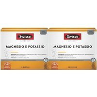 Swisse Ultiboost - Magnesio e Potassio Integratore Senza Zuccheri Gusto Arancia, 2 x 20 Bustine