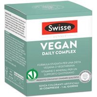 Swisse Ultivit - Vegan Daily Complex Integratore Vitamine e Minerali, 30 compresse