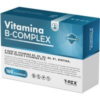T-Rex Vitamina B Complex Integratore Vegan, 160 Compresse