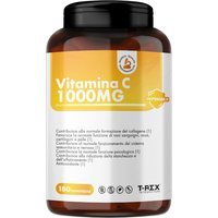T-Rex Vitamina C 1000mg Integratore Alte Difese Immunitarie, 180 Compresse