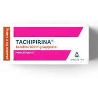 Tachipirina 500mg Paracetamolo Antipiretico e Analgesico per Bambini tra i 21 e i 40 kg, 10 Supposte