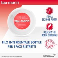 Tau-marin Tau Slim Filo Interdentale per Spazi Ristretti da 25 Metri, 1 pezzo
