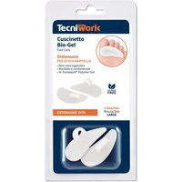 Tecniwork Cuscinetto Bio-Gel Distensore per Dita a Martello misura Large, 1 paio