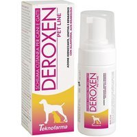 Teknofarma Schiuma Deroxen Pet Line - Detergente igienizzante per cani e gatti, 100 ml