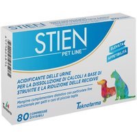 Teknofarma Stien Pet Line per Gatti e Cani di Piccola Taglia, 80 compresse divisibili