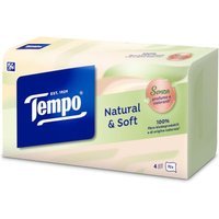 Tempo Natural & Soft Box Fazzoletti morbidi e resistenti, 70 fazzoletti