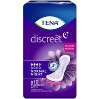 Tena Discreet - Normal Night Assorbente per Perdite Urinarie, 10assorbenti