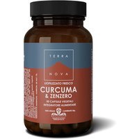 Terranova Digestione - Curcuma e Zenzero Integratore, 50 capsule