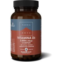 Terranova Vitamine - Vitamina D3 2000 UI Integratore, 50 Capsule