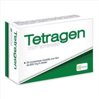 Tetragen compresse Rnebiofarma - Integratore alimentare anticaduta per capelli, 30 compresse