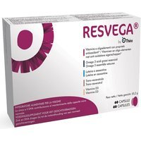Théa Resvega - Integratore antiossidante per la vista con Omega 3 e resveratrolo, 60 capsule