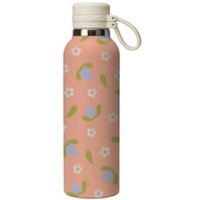 Thun Borraccia arancio - Con motivo floreale e laccetto per il trasporto, 900 ml