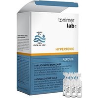 Tonimer Lab Hypertonic - Soluzione ipertonica mucolitica per aerosol Tonimer Lab, 18 fiale da 3 ml