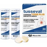 Tusseval Tosse Plus Gusto Menta E Limone 24 Compresse