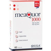 UGA Nutraceuticals Meaquor 1000 - Integratore di omega-3 per la funzione cardiaca, 60 capsule