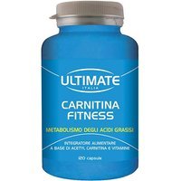 Ultimate Carnitina Fitness Integratore Alimentare Pre Workout, 120 Capsule