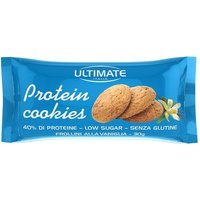 Ultimate Italia Protein Cookies Vaniglia - Biscotti proteici senza glutine per la colazione, 30 g