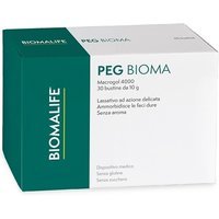 Unifarco Pegbioma 30 bustine - Polvere lassativa al macrogol per la stitichezza, 10 g