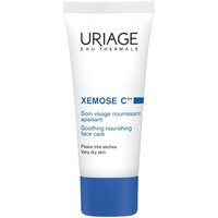 Uriage Xémose C8+ Crema Viso Lenitiva e Nutriente per Pelle Secca, 40ml