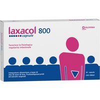 Valderma Laxacol 800 - Integratore per il transito intestinale, Valderma integratore 30 capsule