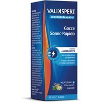 Valdispert Gocce Sonno Rapido Integratore per Dormire con Melatonina Valeriana e Luppolo Senza Glutine e Senza Lattosio, 30ml