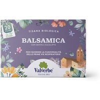 Valverbe Tisana Balsamica Bio - Integratore per il benessere delle vie respiratorie, 20 filtri