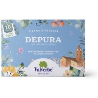 Valverbe Tisana Depura Bio - Integratore depurativo e drenante al tarassaco, 20 filtri