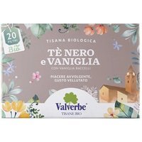 Valverbe Tisana Tè Nero e Vaniglia, 20 filtri