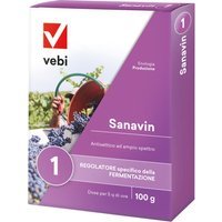 Vebi Enologico Sanavin Preparato per Pigiatura Uva Bianche e Rosse, 100g